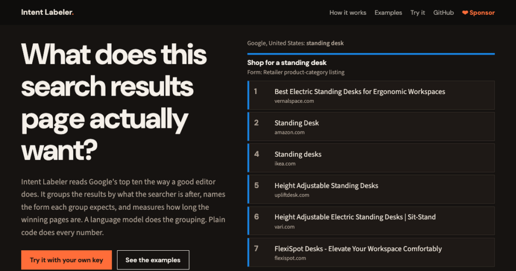 Intent Labeler: open-source search intent analysis with DataForSEO
