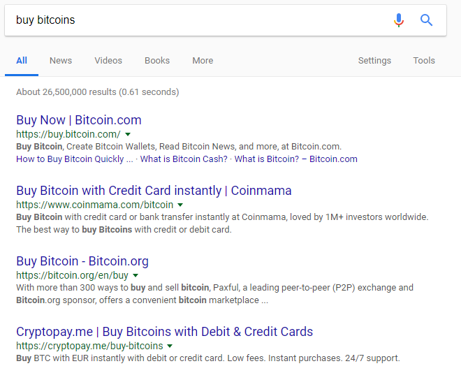 buy bitcoin google analytics