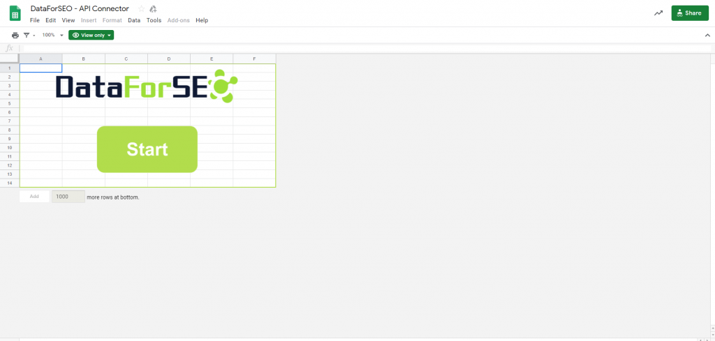 DataForSEO API Connector Google Sheets Google Chrome 2019 10 18 14.27.01