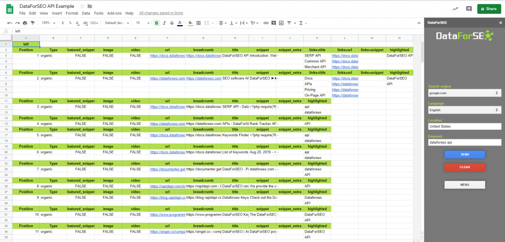 DataForSEO API Example Google Sheets Google Chrome 2019 10 16 16.17.26