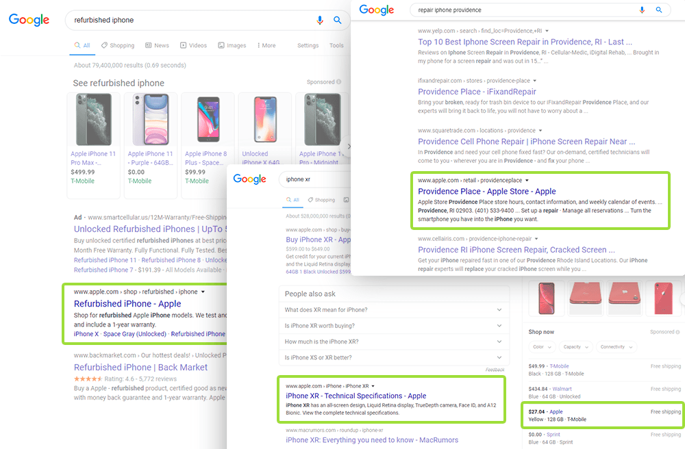 Response Examples SERP Competitors 2