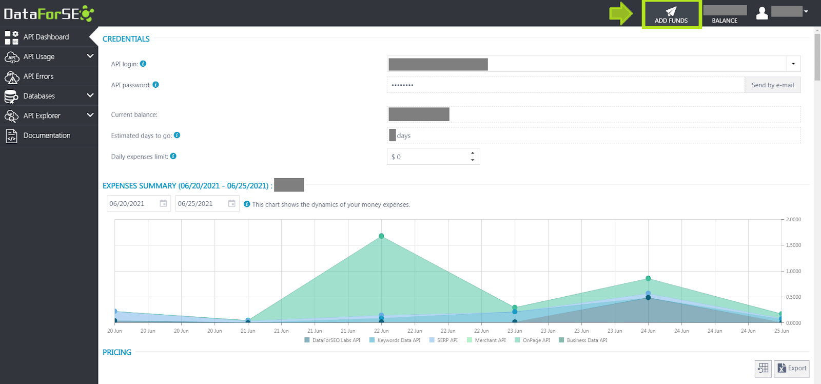 payment dataforseo