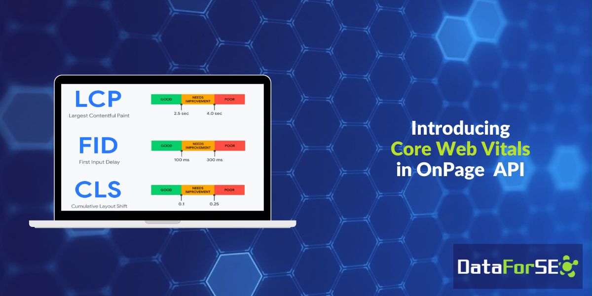 Core Web Vitals in DataForSEO API