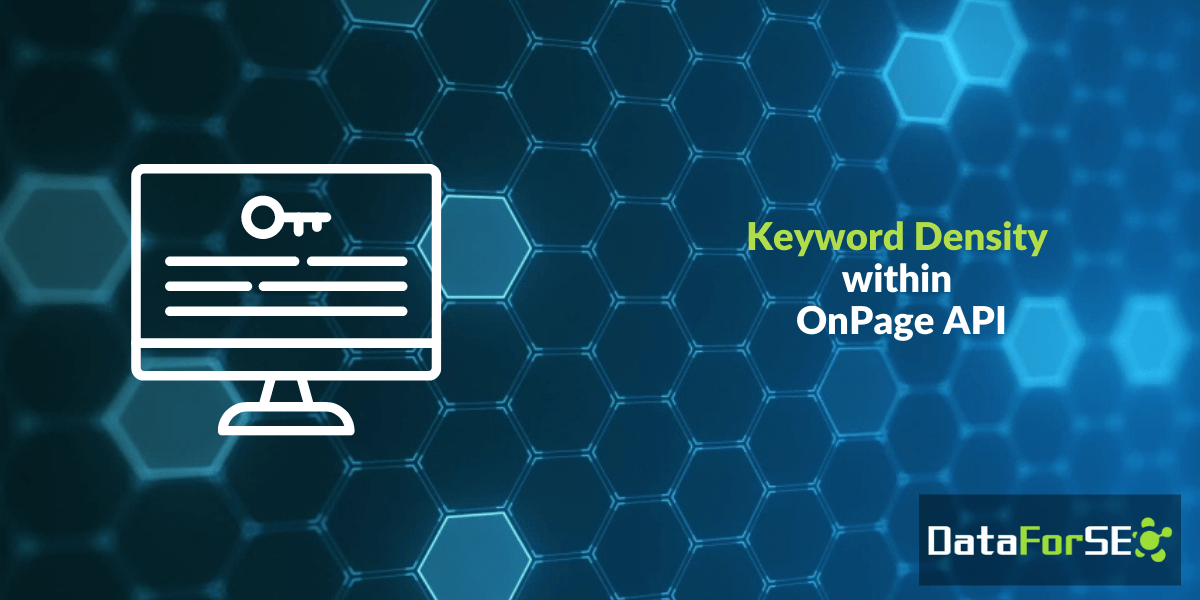 Keyword Density within OnPage API