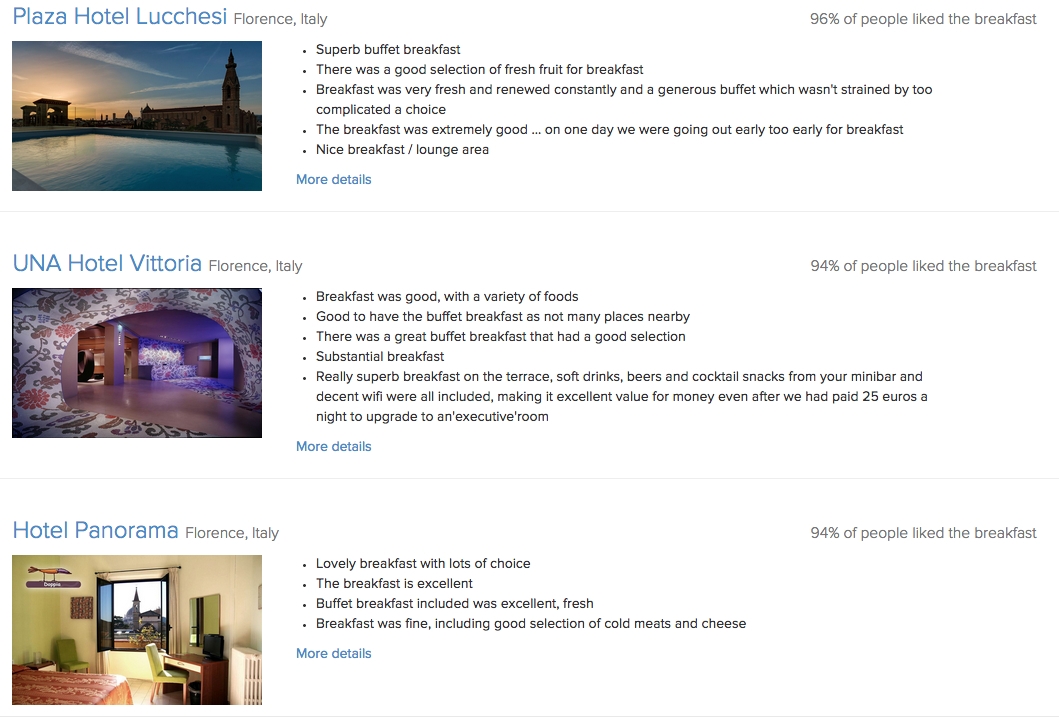 example of using sentiment analysis in the travel industry