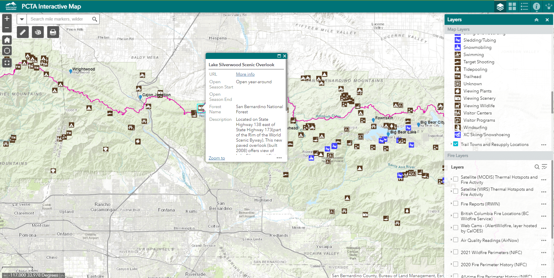 poi trail map