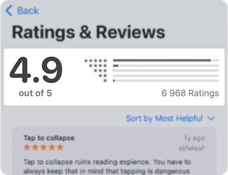 App Store-App rating
