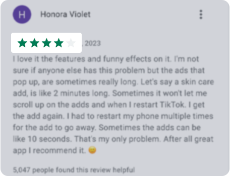 Play Store-Review ratings