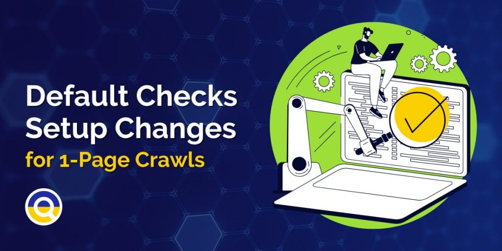 Default Sitewide Checks Setup Changes
