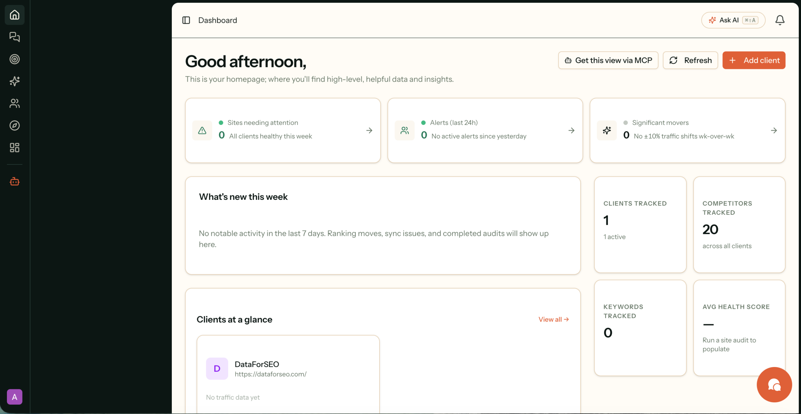 transformSEO & DataForSEO: From 10-Hour Reports to 45-Minute AI SEO Workflows 10 workspace example